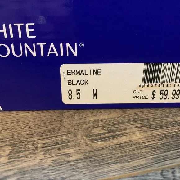 White Mountain Black 8.5 M Ermaline Ankle Strap Heels - Picture 5 of 6